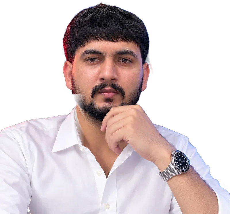 Arain Trader (Muhammad Tayyab) in his trading studio